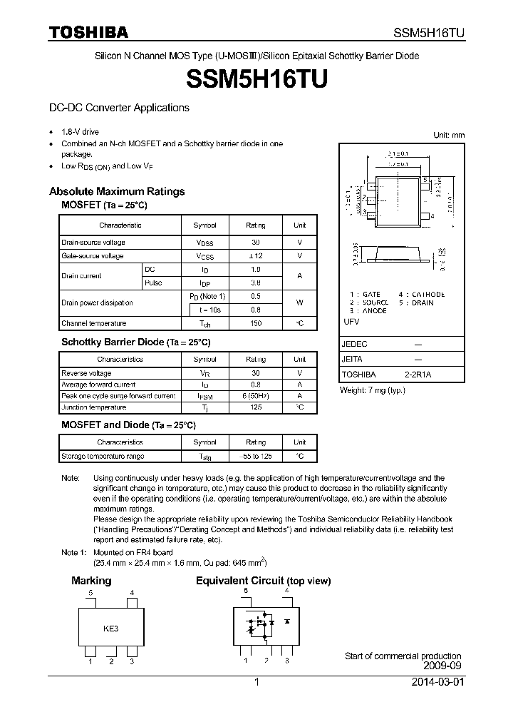 SSM5H16TU_7931602.PDF Datasheet