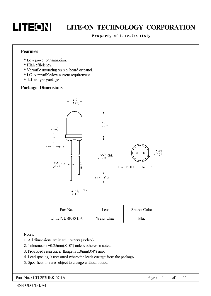 LTL2P7UBK-0G1ABINL2_7931574.PDF Datasheet