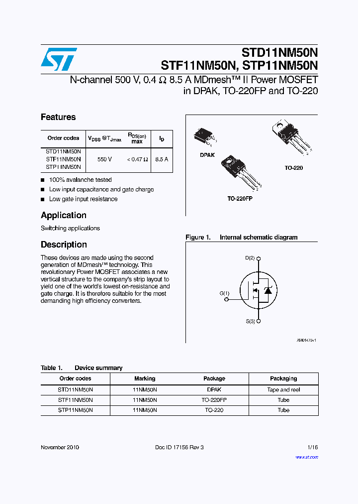STD11NM50N_7932474.PDF Datasheet