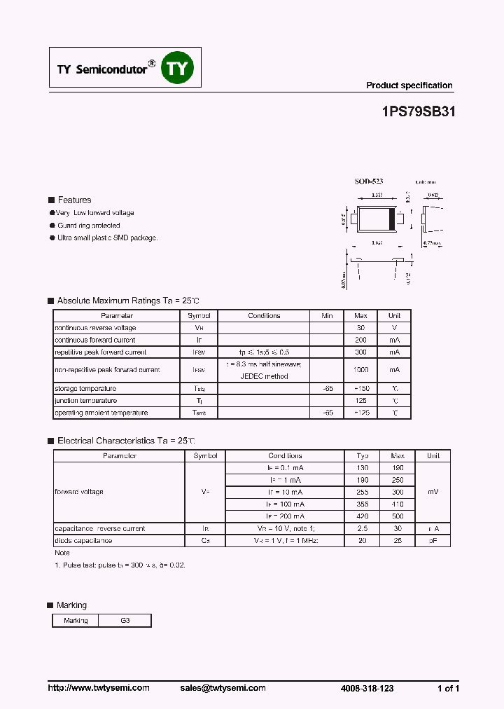 1PS79SB31_7932327.PDF Datasheet