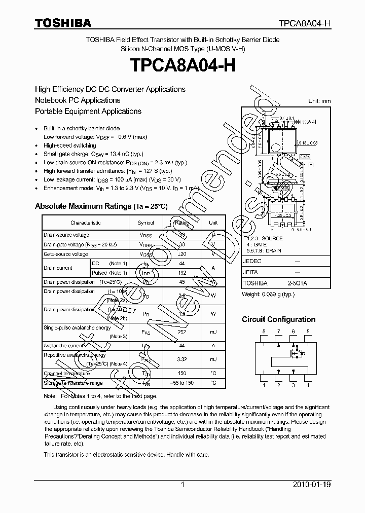 TPCA8A04-H_7933806.PDF Datasheet