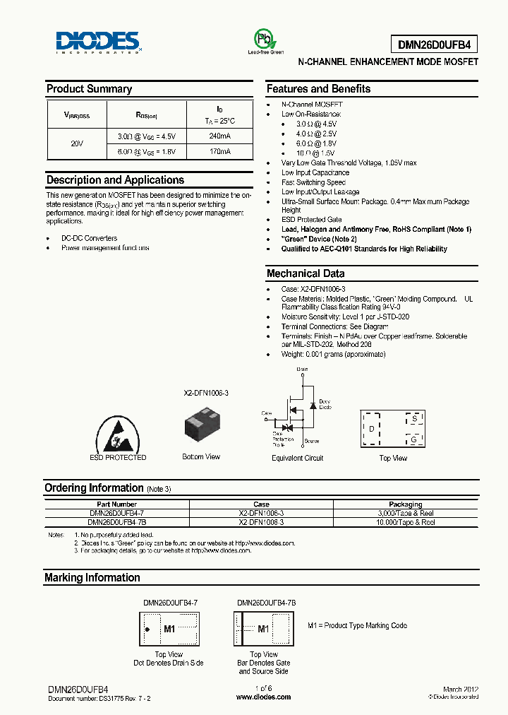 DMN26D0UFB412_7934263.PDF Datasheet