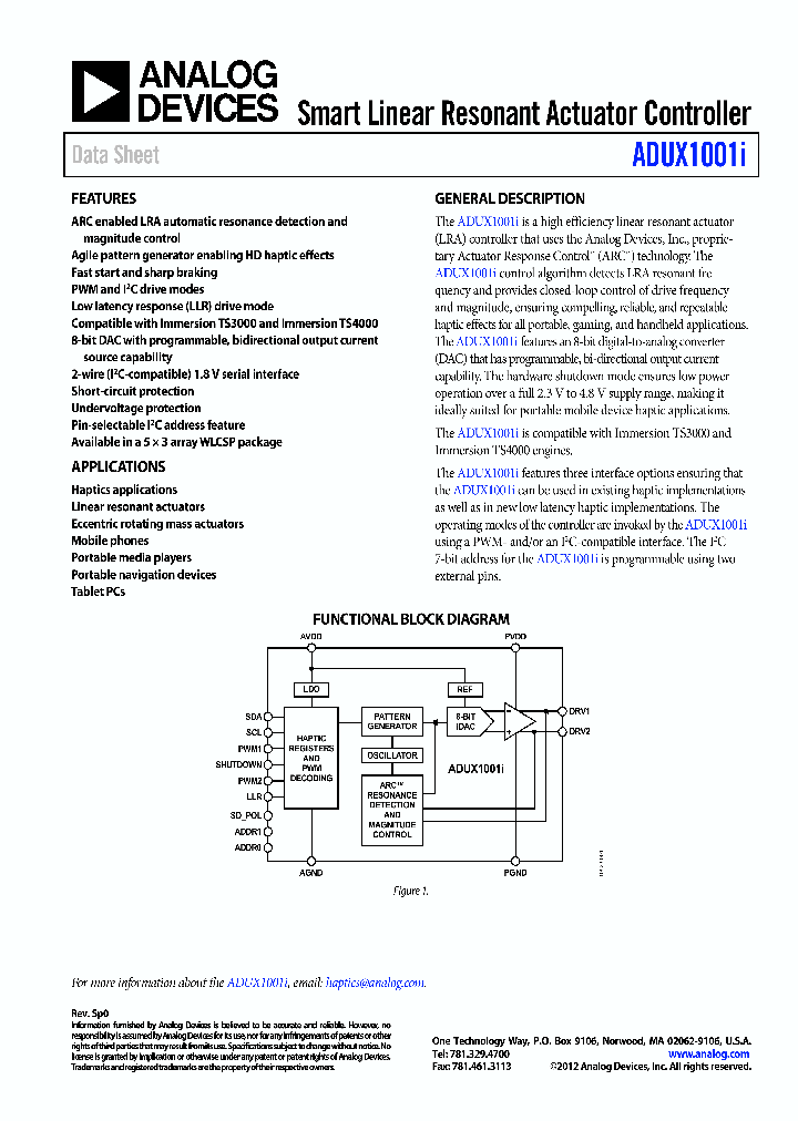 ADUX1001_7934871.PDF Datasheet