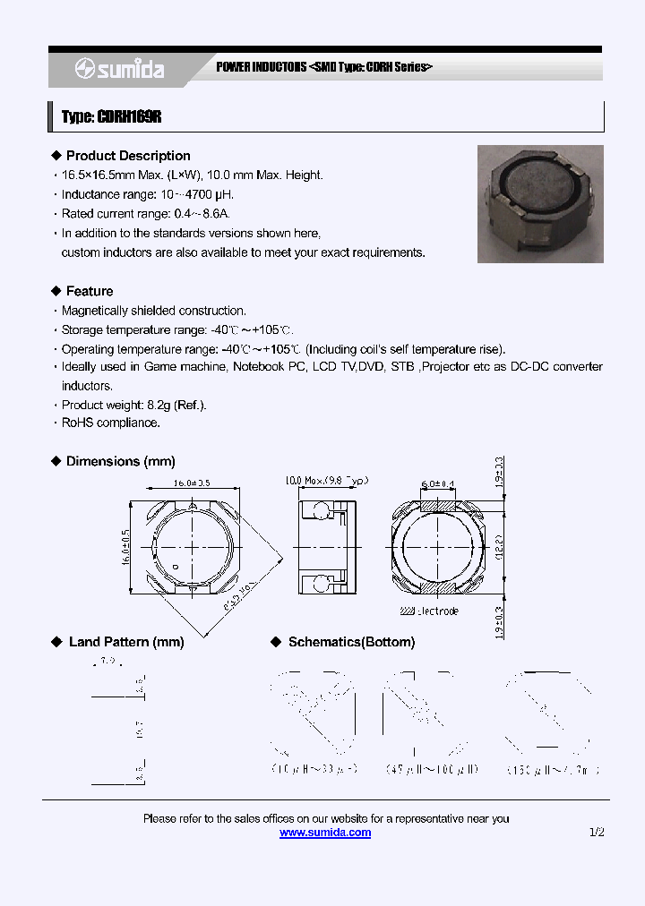 CDRH169RNP-222MC_7934929.PDF Datasheet