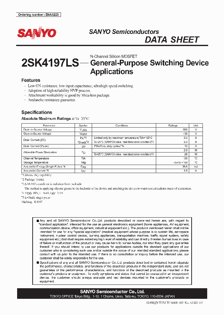 2SK4197LS_7934626.PDF Datasheet