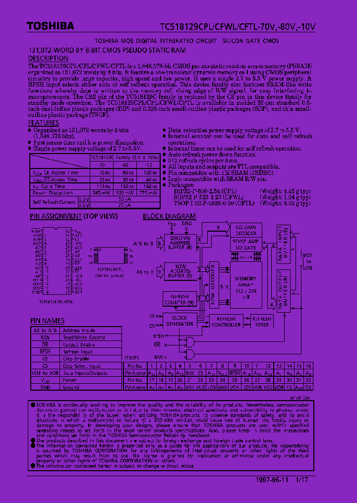 TC518129CFTL-10V_7934807.PDF Datasheet