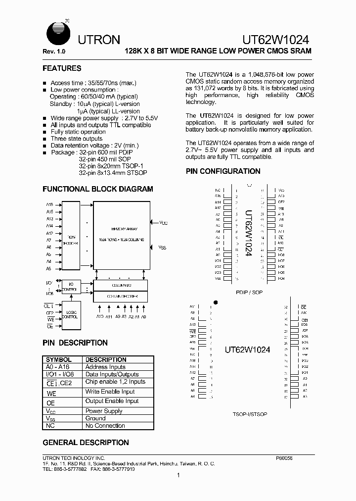UT62W1024LC-35L_7937280.PDF Datasheet