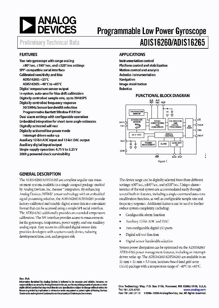 ADIS16260ACCZ_7937644.PDF Datasheet