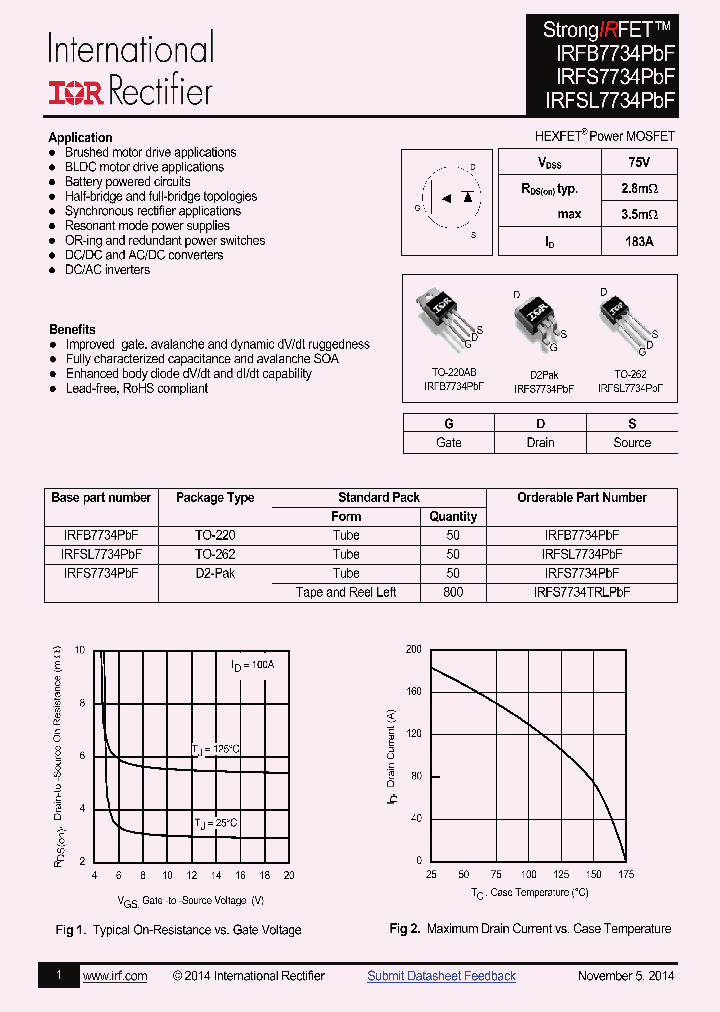 IRFB7734PBF_7938739.PDF Datasheet