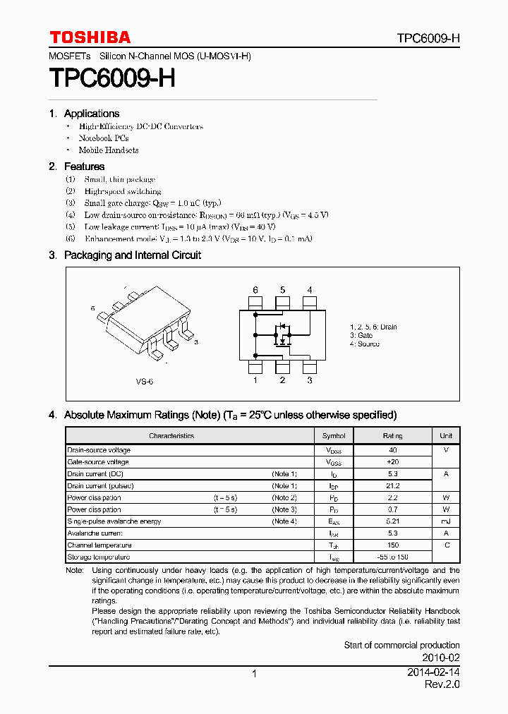 TPC6009-H_7939457.PDF Datasheet