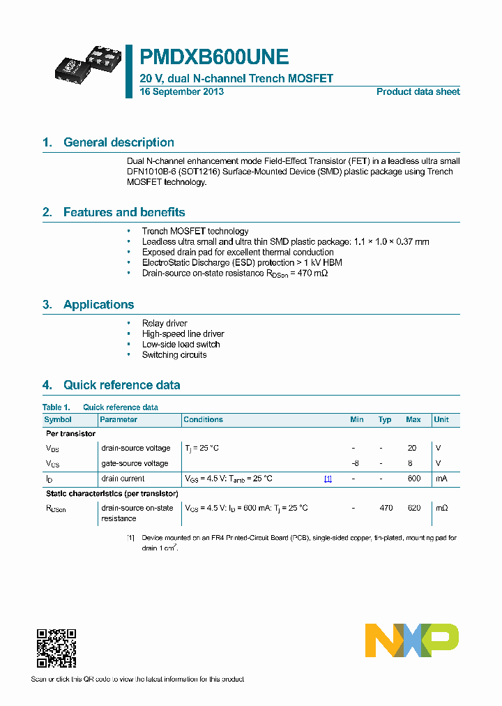 PMDXB600UNE_7942047.PDF Datasheet
