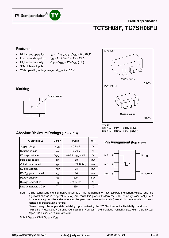 TC7SH08FU_7941888.PDF Datasheet