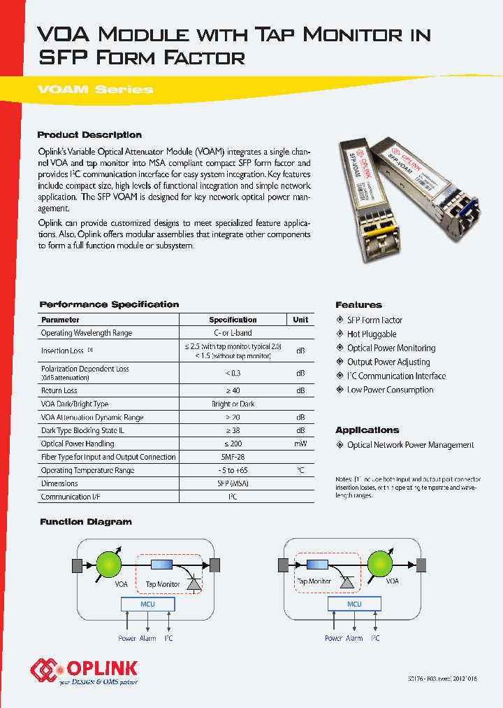 VOAMSFP1000C011_7942234.PDF Datasheet