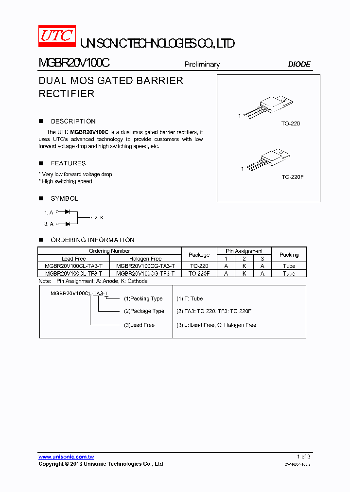 MGBR20V100CL-TF3-T_7943355.PDF Datasheet