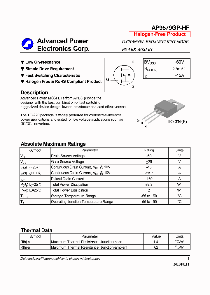 AP9579GP-HF_7944036.PDF Datasheet