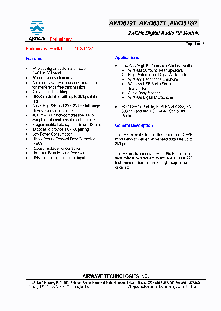 AWD637T_7788360.PDF Datasheet