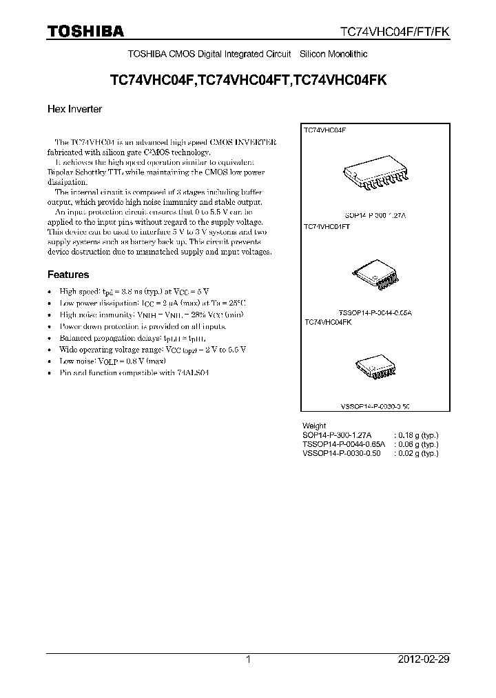 TC74VHC04FT12_7944531.PDF Datasheet