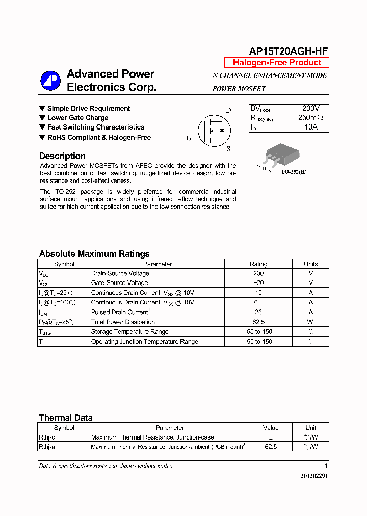 AP15T20AGH-HF14_7945911.PDF Datasheet