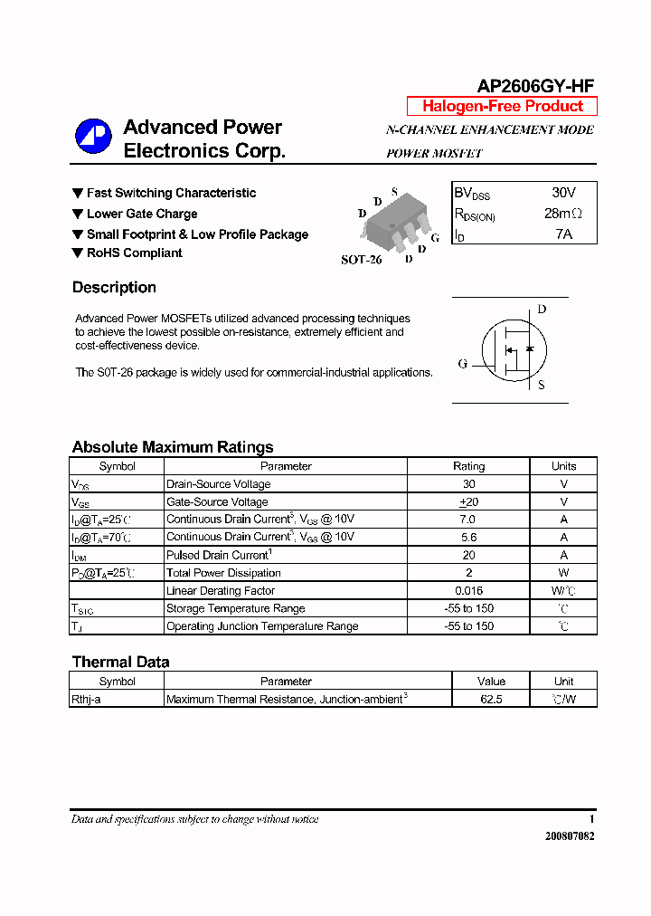 AP2606GY-HF_7945908.PDF Datasheet