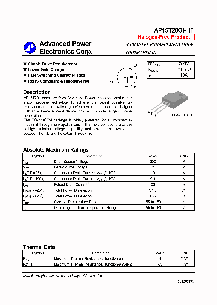 AP15T20GI-HF_7945914.PDF Datasheet