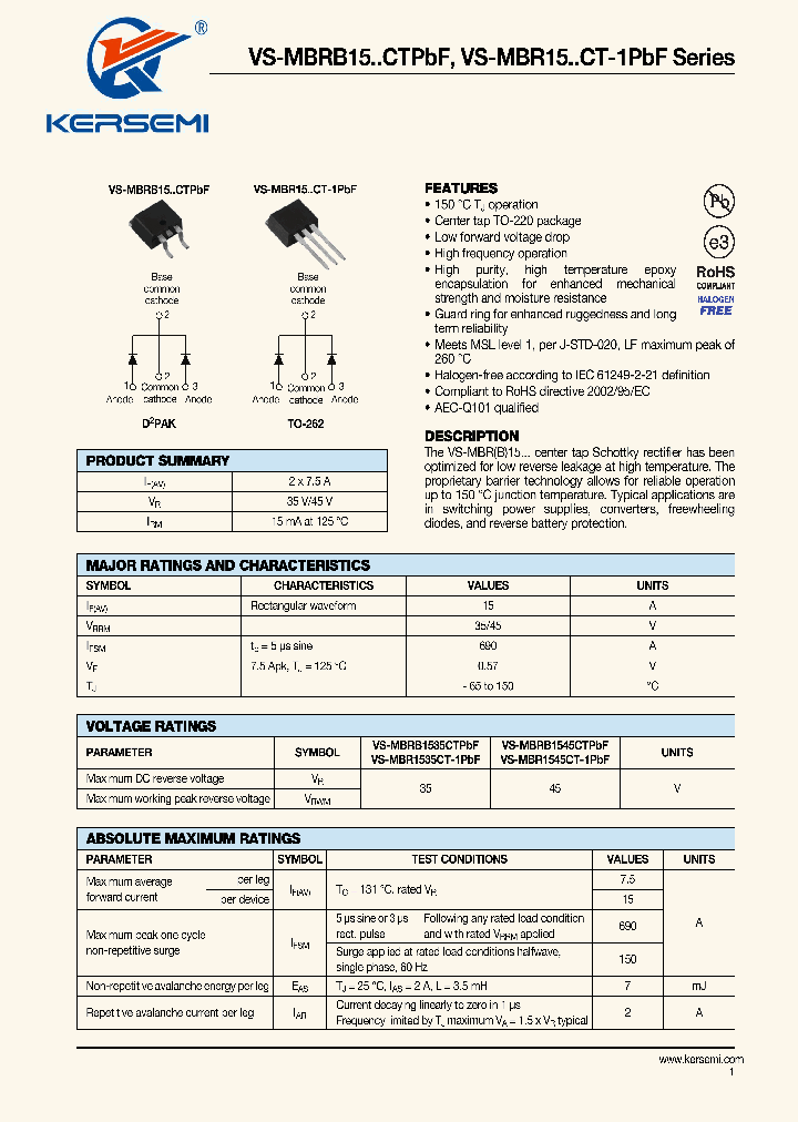 VS-MBR15_7946223.PDF Datasheet