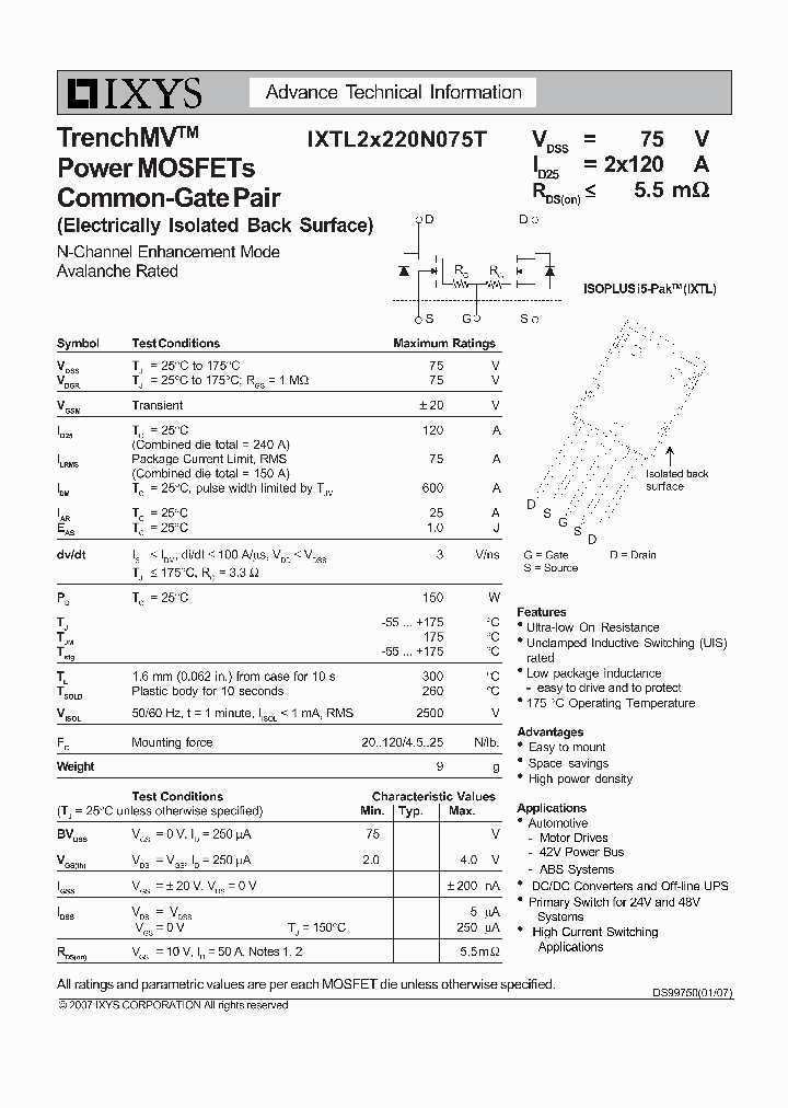 IXTL2X220N075T_7946250.PDF Datasheet