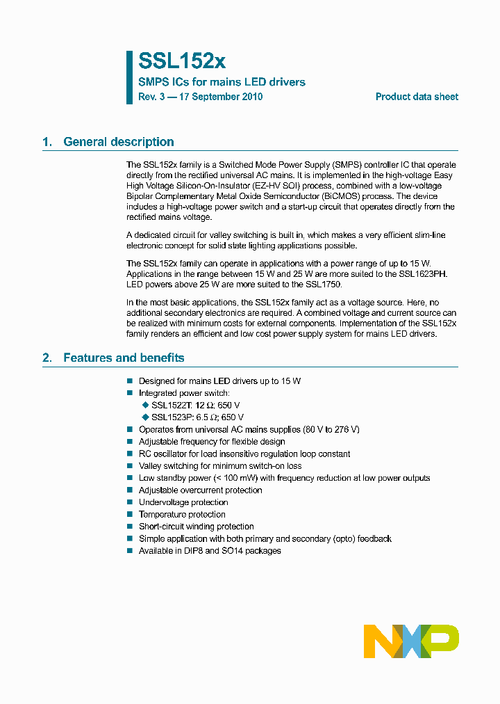 SSL1523P_7946515.PDF Datasheet