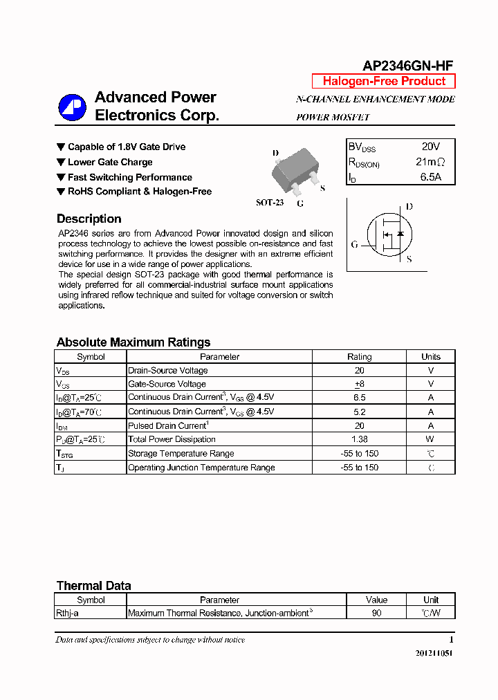 AP2346GN-HF_7948393.PDF Datasheet