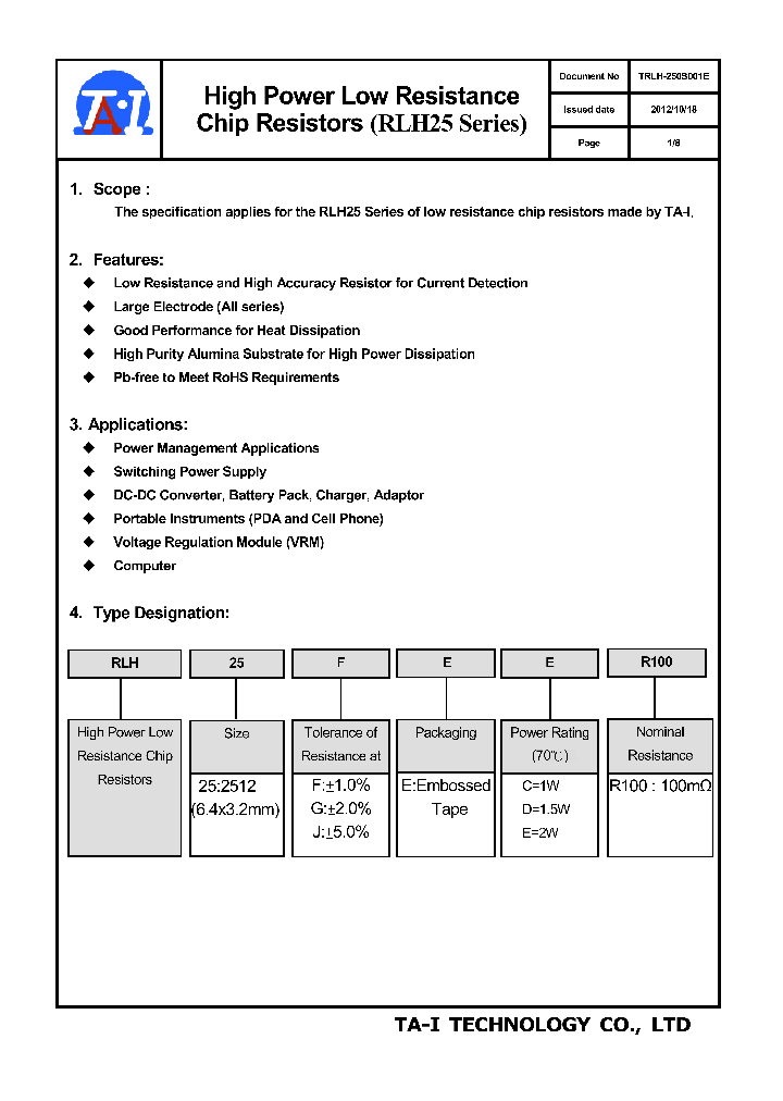 RLH25JEDR100_7949705.PDF Datasheet