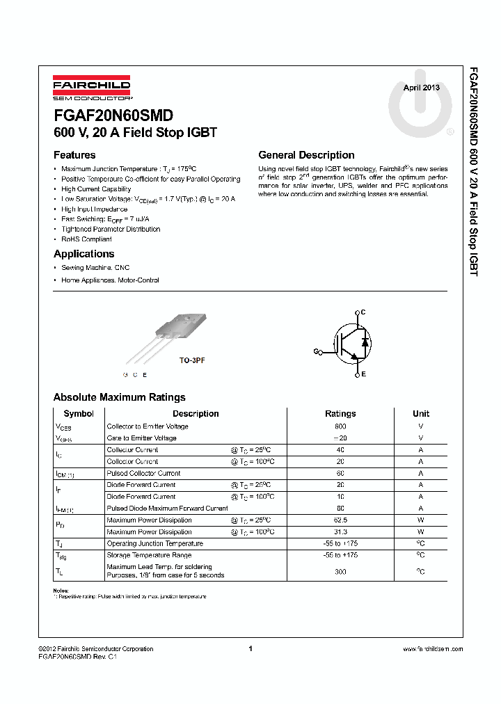 FGAF20N60SMD_7950365.PDF Datasheet