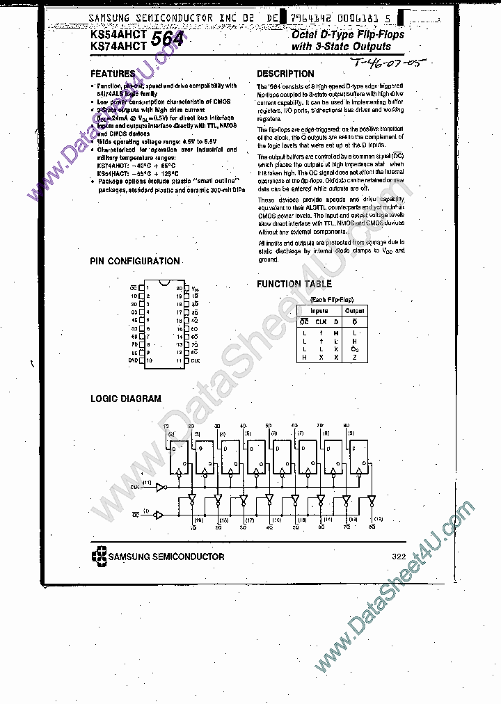 KS74AHCT564_7789675.PDF Datasheet