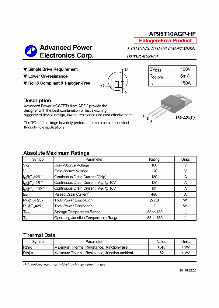 AP95T10AGP-HF_7957637.PDF Datasheet