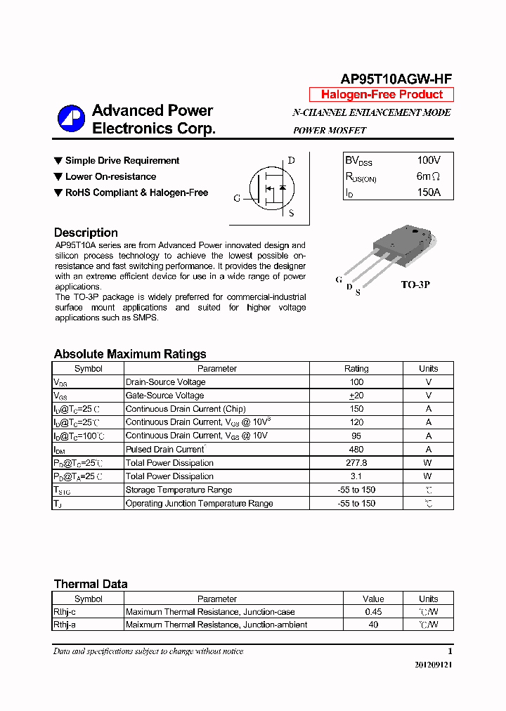 AP95T10AGW-HF_7957640.PDF Datasheet