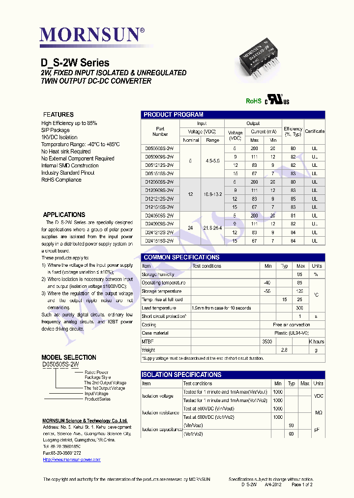D240505S-2W_7957963.PDF Datasheet