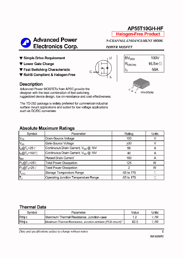 AP55T10GH-HF14_7958236.PDF Datasheet