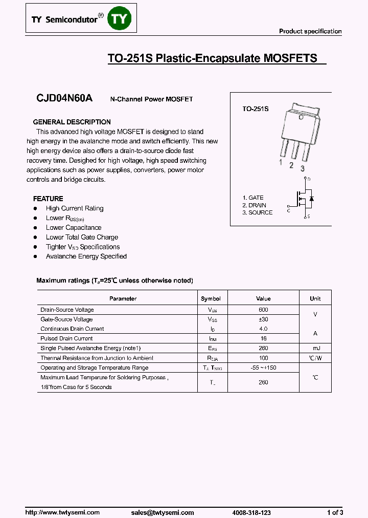 CJD04N60A_7958329.PDF Datasheet