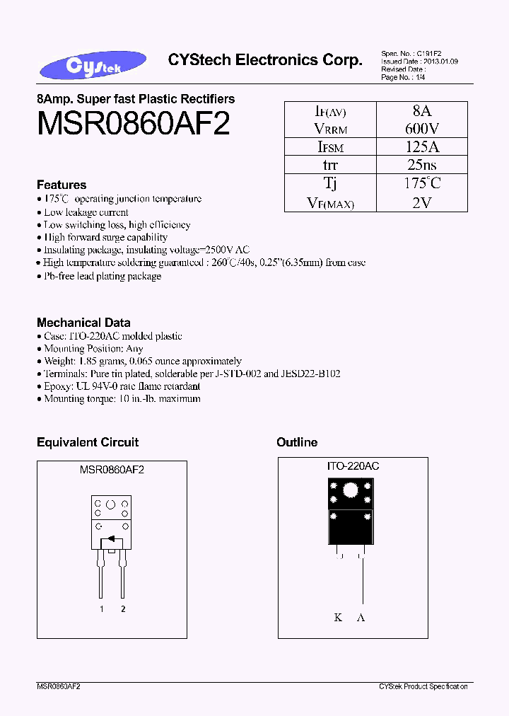 MSR0860AF2_7958822.PDF Datasheet