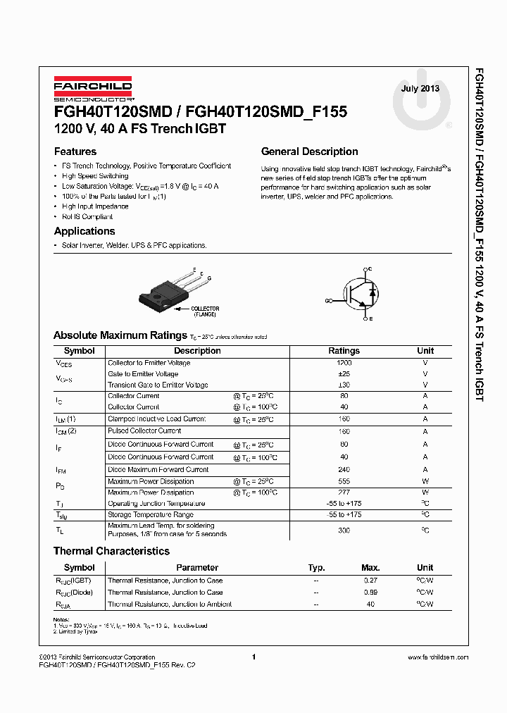 FGH40T120SMD_7960474.PDF Datasheet