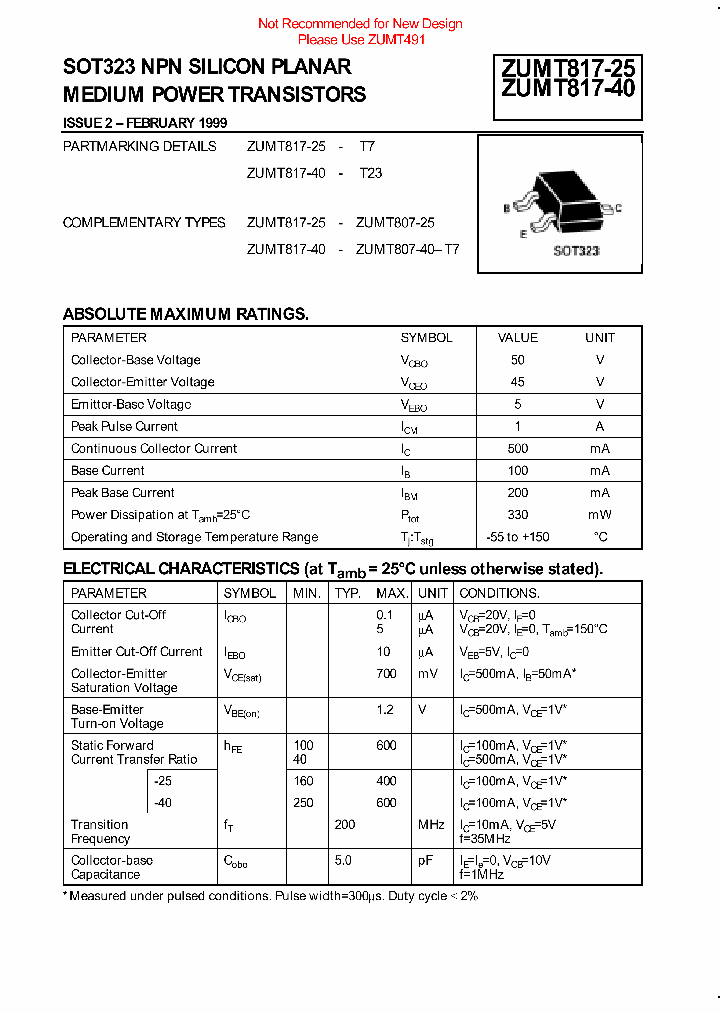 ZUMT817_7961261.PDF Datasheet