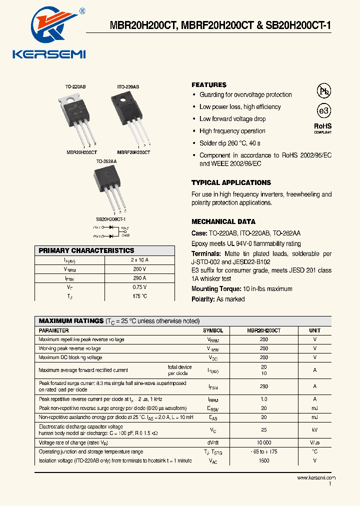 MBRF20H200CT_7961812.PDF Datasheet