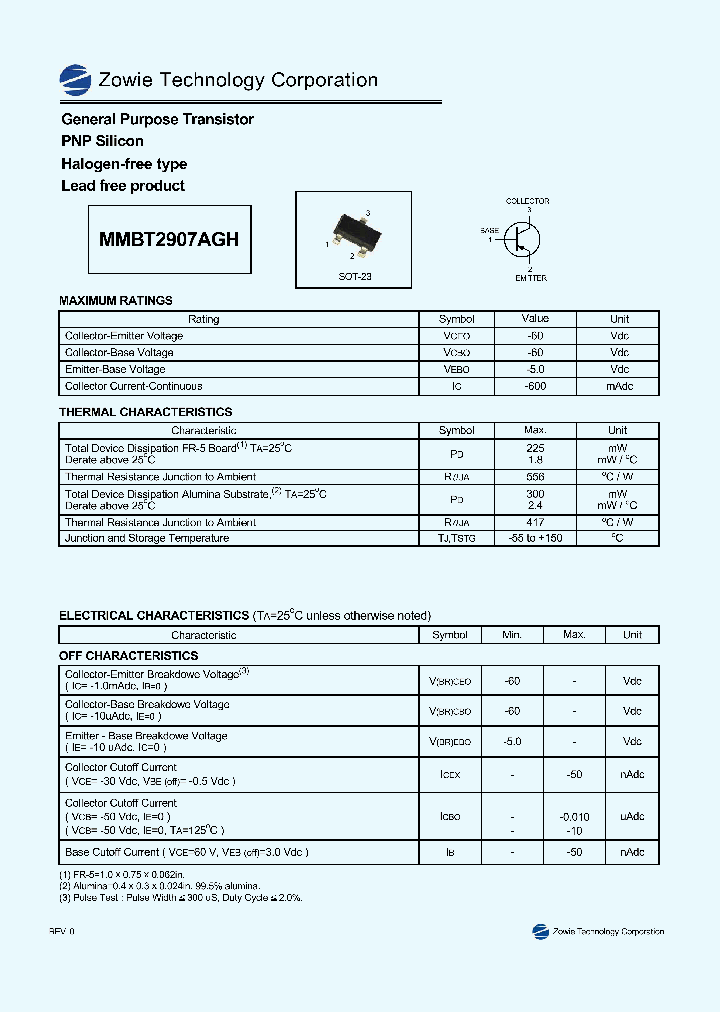 MMBT2907AGH_7961940.PDF Datasheet