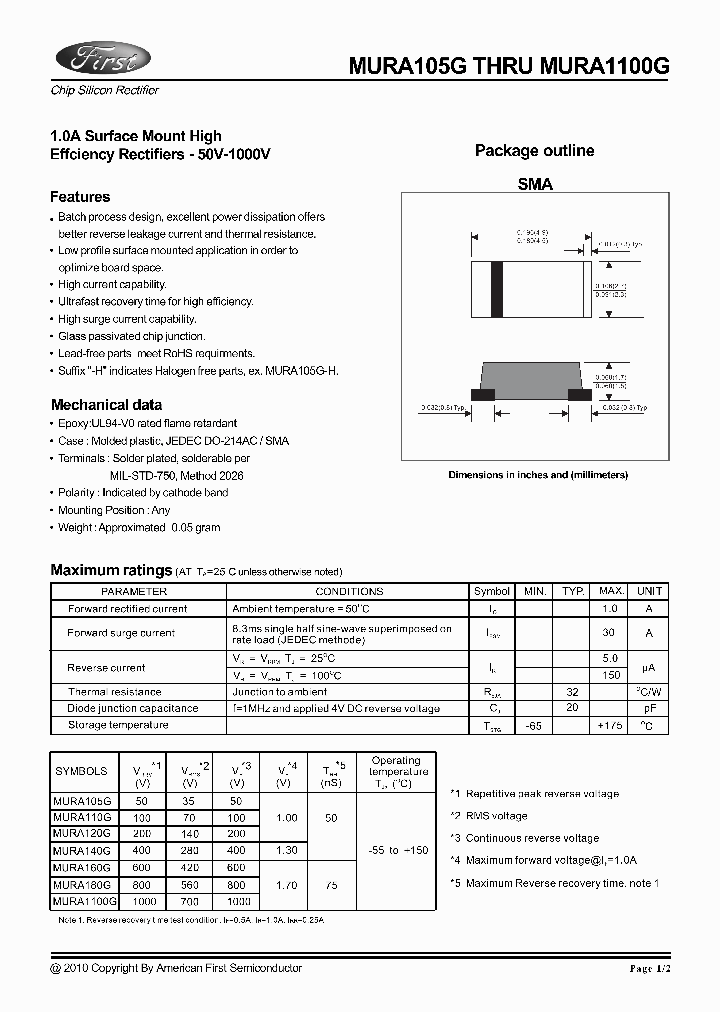 MURA110G_7793371.PDF Datasheet
