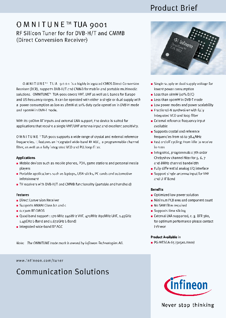 TUA9001_7962548.PDF Datasheet