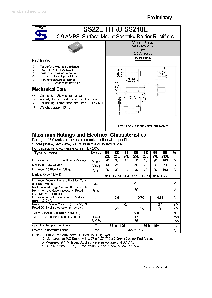 SS210L_7794027.PDF Datasheet