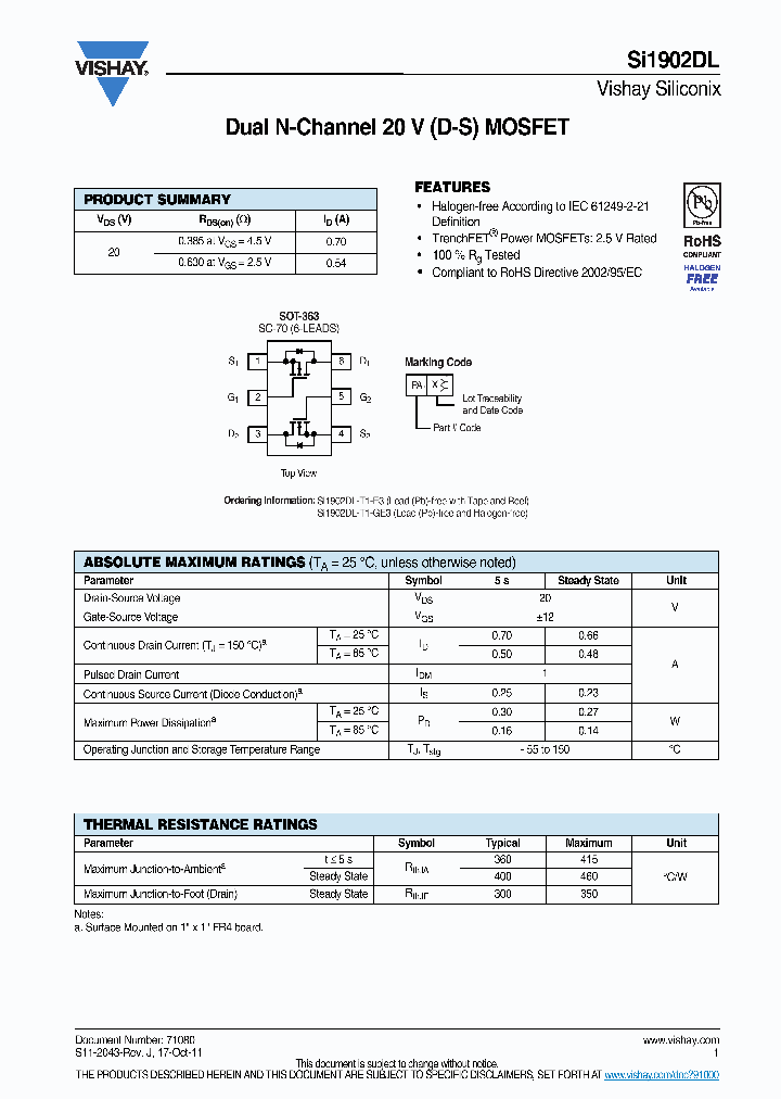 SI1902DL_7964580.PDF Datasheet