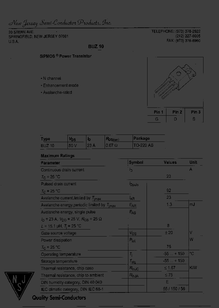 BUZ10_7966571.PDF Datasheet