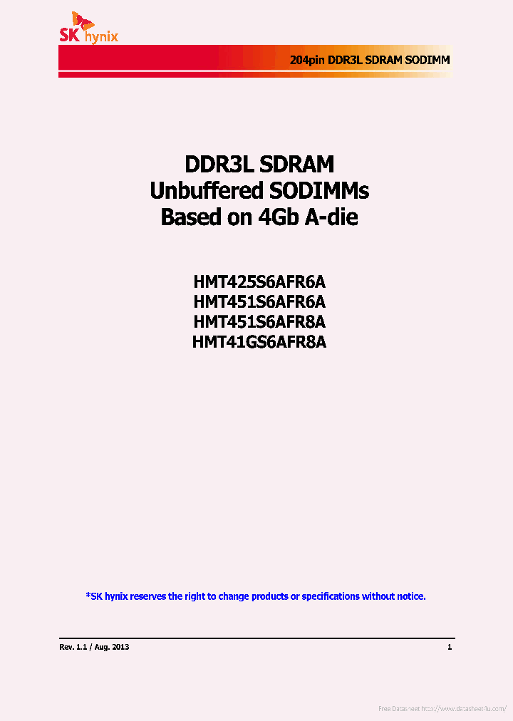 HMT451S6AFR8A_7795167.PDF Datasheet