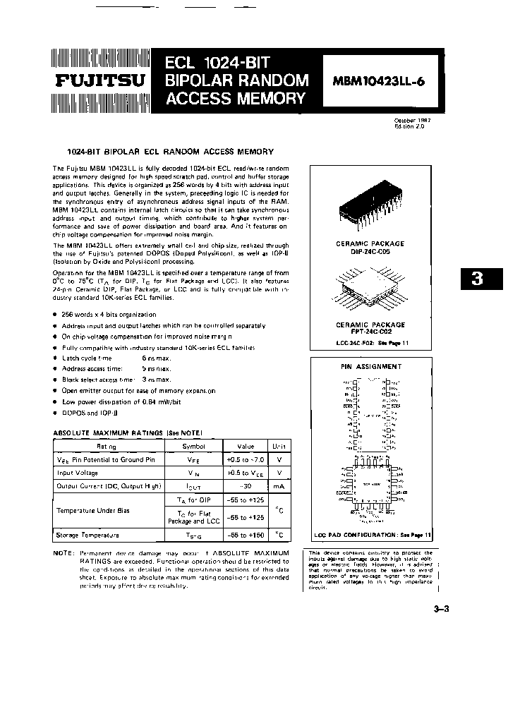 MBM10423LL-6CZ_7967108.PDF Datasheet