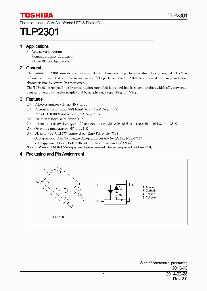 TLP2301_7968624.PDF Datasheet
