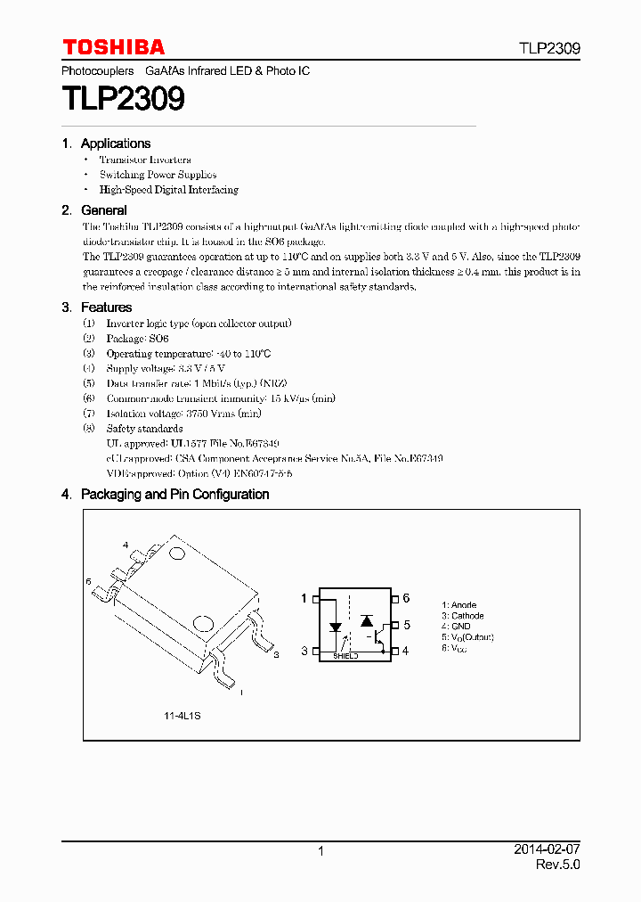 TLP2309_7968626.PDF Datasheet